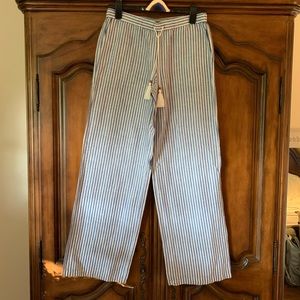 NWT J Crew Stripe Tassel Beach Pant